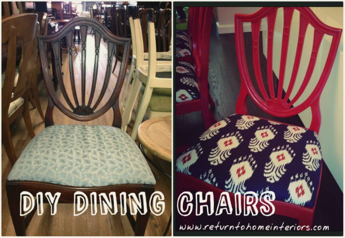 Diy dining room chairs