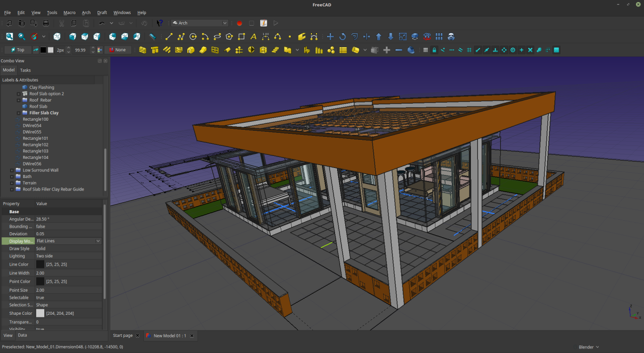 Freecad ontwerp domoticx