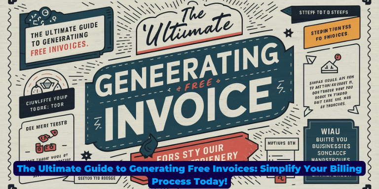 The Ultimate Guide to Generating Free Invoices Simplify Your Billing Process Today!