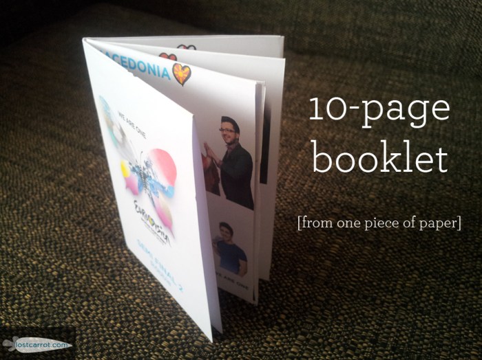 Diy booklet