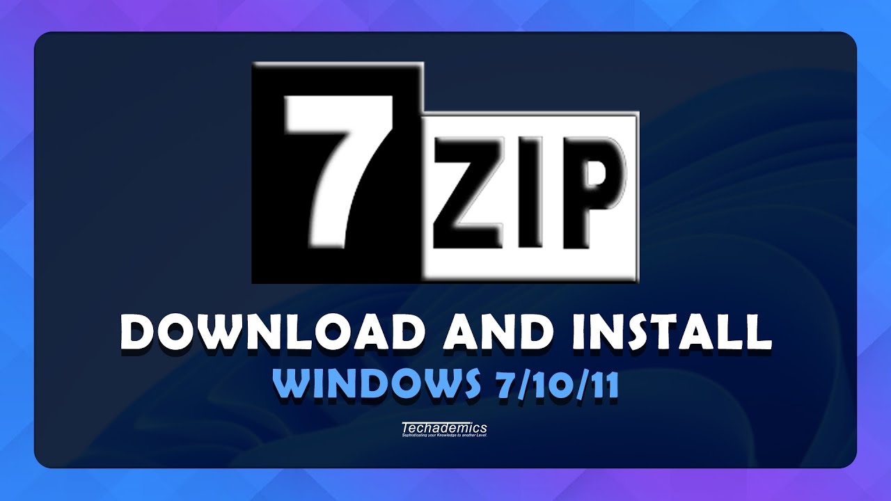 Zip compression windows 7zip