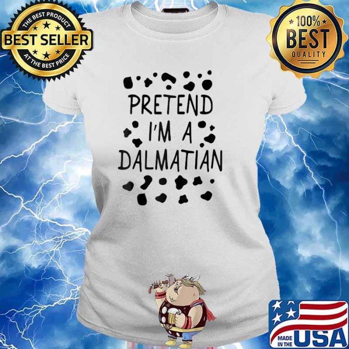 Dalmatian shirt diy