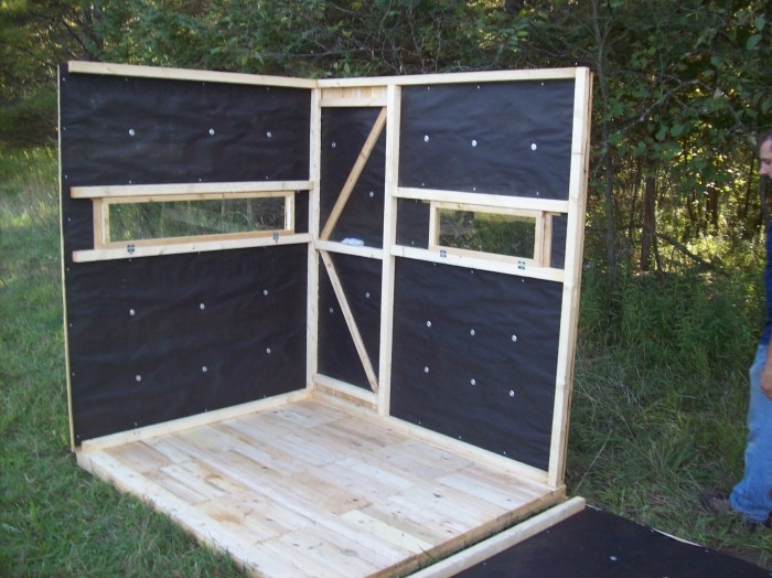 Deer blind windows diy