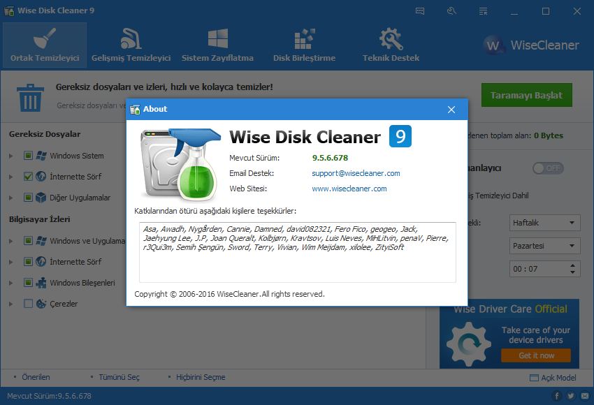 Wise disk cleaner